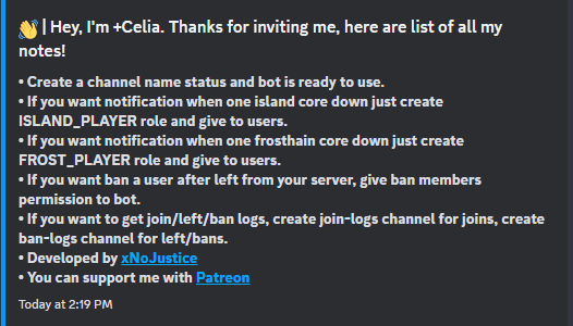Celia Discord Bot