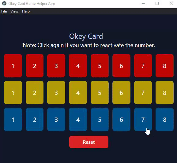 ElectronOkeyCardGame