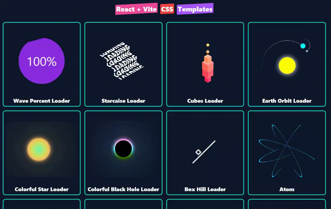 React CSS Templates