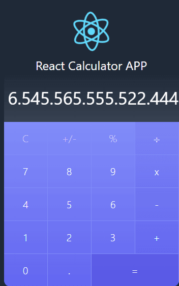 React Calculator App 2